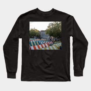 A view across the outdoor market in the city of Norwich Long Sleeve T-Shirt